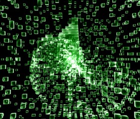 幾何学的な背景素材