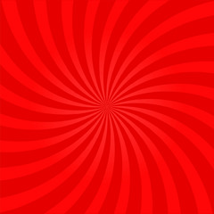 Red abstract sunburst background. Vector illustration