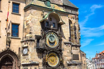 Tuinposter Astronomical Clock in Prague © Sergii Figurnyi