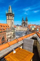 Fototapeten Restaurant auf dem Dach in Prag © Sergii Figurnyi