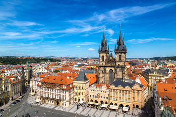 Obraz premium Rynek Starego Miasta w Pradze