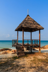Gazebo wood in Koh Mon Nork ,Thailand