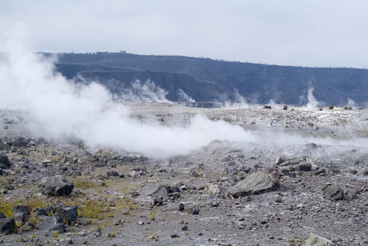 Kilauea thermal area, Hawaii Volcanoes National Park, Island of Hawaii (Big Island), Hawaii