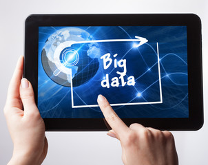 Business, Technology, Internet and network concept. Young busine