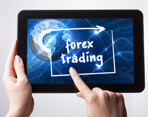 Business, Technology, Internet and network concept. Young busine