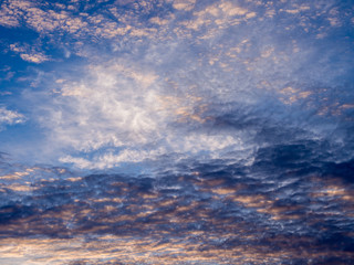 Red Wavy Gray Clouds