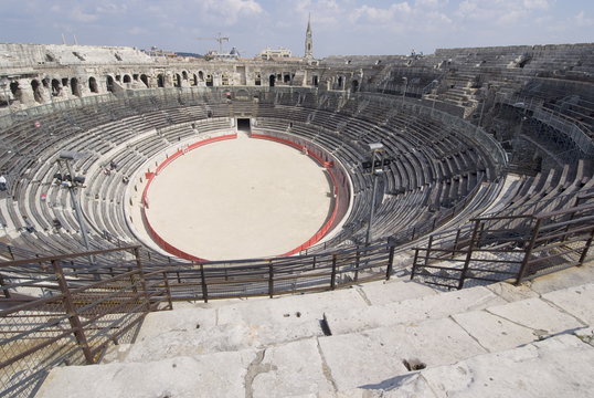 Roman arena, Nimes, Languedoc, France