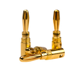 Adapter cable audio speaker banana plug connector