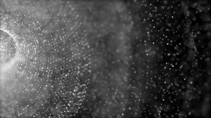 Dark and Mysterious Particles Background