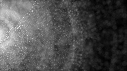 Dark and Mysterious Particles Background