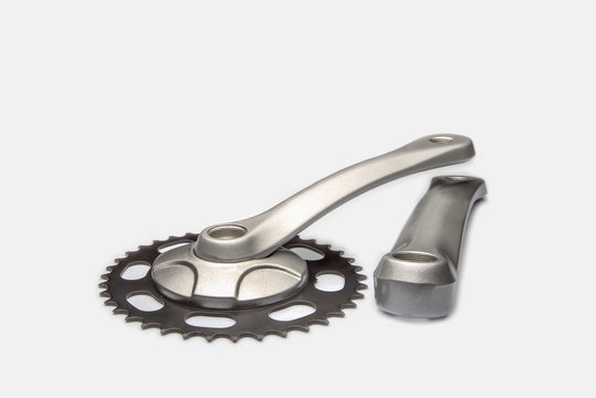 Bicycle Crankset on a white background