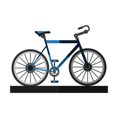 Bike vehicle icon. Bicycle cycle healthy lifestyle and sport theme. Isolated design. Vector illustration