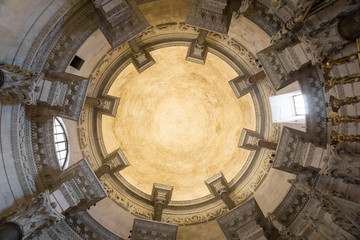 The ceiling in the Diocletian's mausoleum, now the Cathedral of St Domnius in Split, Croatia.