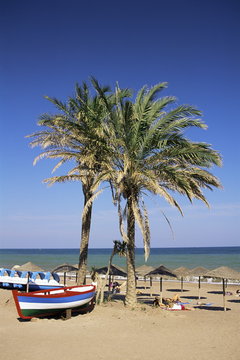 Beach at Estepona, Malaga, Andalucia, Spain