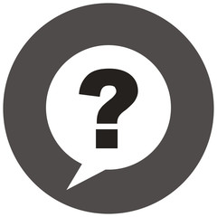 Question mark sign icon