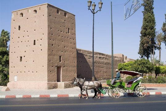 Ramparts, part of City Walls, Marrakech, Morocco