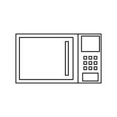 Microwave kitchen appliance icon vector illustration graphic design