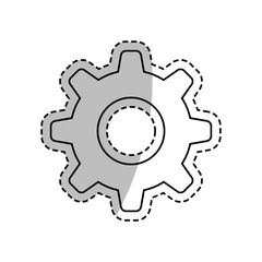 Isolated gear symbol icon vector illustration graphic design