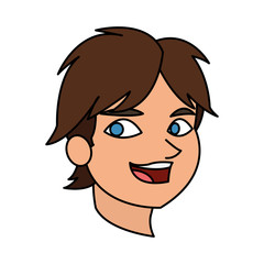 Boy cartoon icon. Kid childhood little people and person theme. Isolated design. Vector illustration