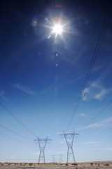 Electricty pylons USA