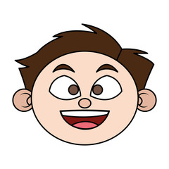 Boy cartoon icon. Kid childhood little people and person theme. Isolated design. Vector illustration