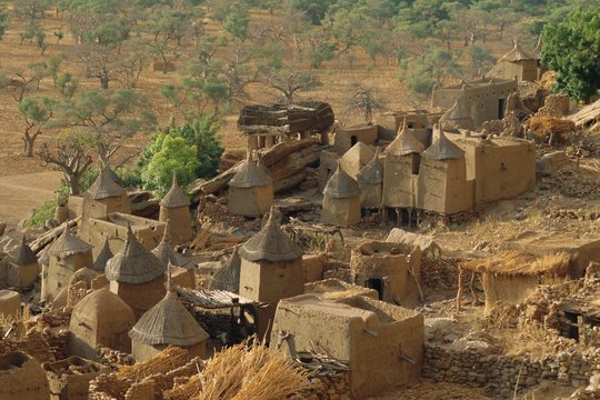 Mud village, Sanga region, Dogon, Mali