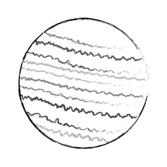 Planet icon. Space science orbiting and exploration theme. Isolated design. Vector illustration