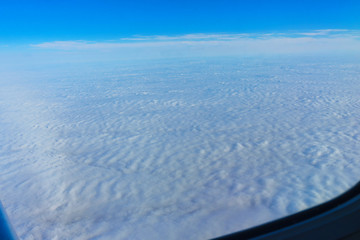 sky clouds flight
