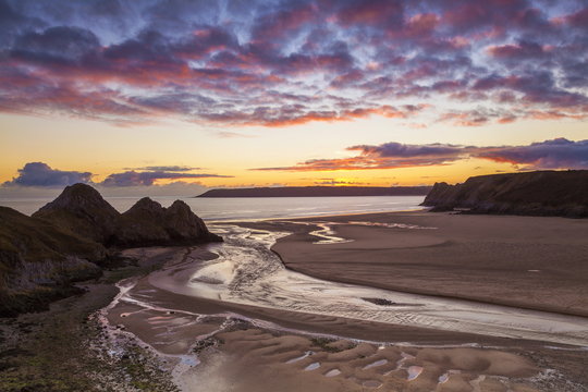 Three Cliffs Bay, Gower, Wales