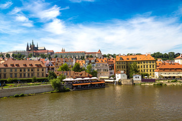 Fototapeta premium Panoramic view of Prague