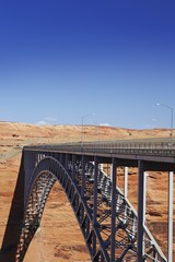Bridge spanning canyon USA