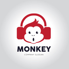 Monkey Logo Template.