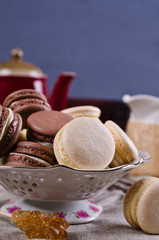 Brown and beige macaroon