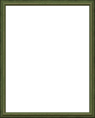 Simple green picture frame isolated on white background. Digital illustration art work.