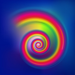 Rainbow Vector Swirl