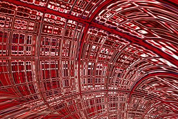 Abstract technology grid - digitally generated image