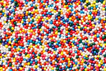 Papier Peint photo autocollant Bonbons Rainbow nonpareils cupcake decoration sprinkles