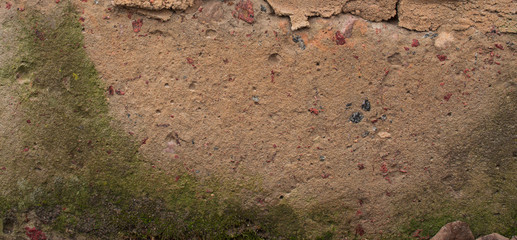 Old concrete with decal