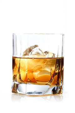 Glass of whisky - studio shot
