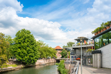 NUREMBERG, GERMANY - July 6, 2016. Street view of Nuremberg City
