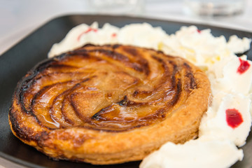 one slice of pie dessert ready to eat