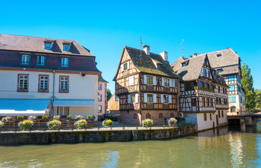 Traditional houses in La Petite France, Strasbourg, Alsace, Fran