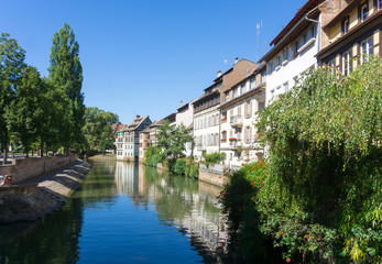 Fototapeta na wymiar Beautiful view of ancient buildings at Strasbourg, Alsace, Franc