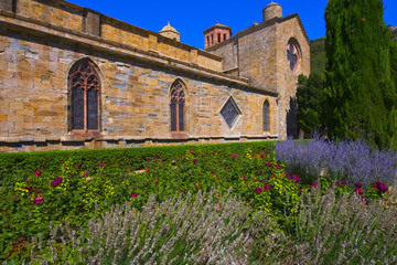 Naklejka premium france, 11, sainte marie de fontfroide abbey