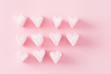 Heart shape marshmallows