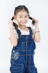 Asian girls studio portrait