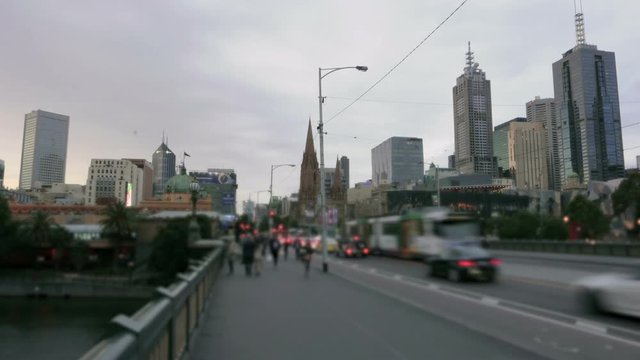Melbourne Australia city time lapse