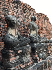 ruined buddha statue