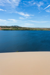white sand dune desert in Mui Ne, Vietnam