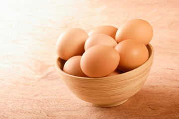 Eggs in a bowl